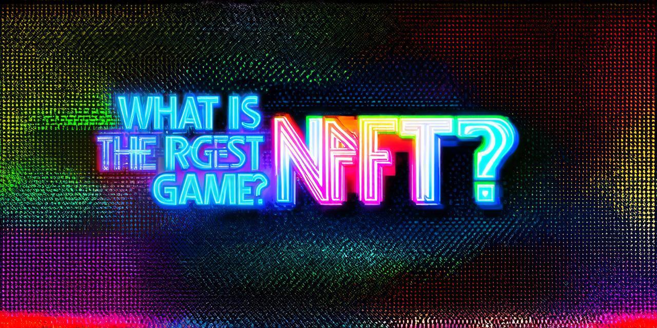 What is the largest NFT game?